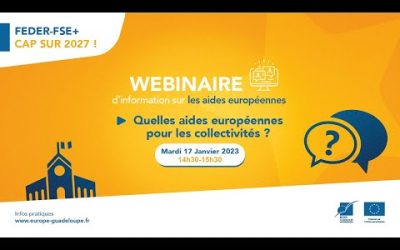 Webinaire aides européennes pour les collectivités