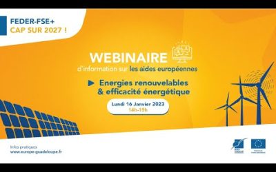 Webinaire énergies renouvelables- efficacité énergétique